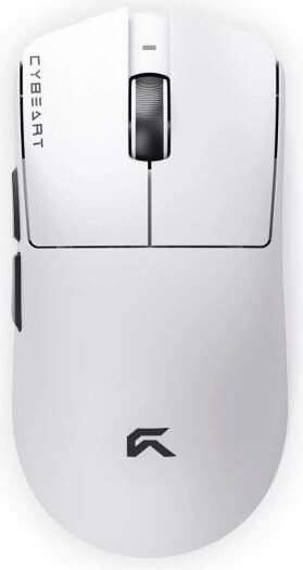Cybeart Artemis Wireless Gaming Mouse, 1000Hz Polling Rate, 52g Ergonomic Design, 24,000 DP, PixArt Sensor, Tri-Mode 2.4G/Bluetooth/USB-C, RGB Lighting, 1ms Response, White | MC-ARTEMIS-CYB02
