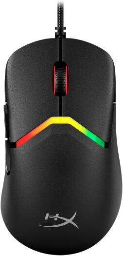 HyperX Pulsefire Saga Gaming Mouse, Modular Design with Interchangeable Parts, 69g Lightweight, 8kHz Polling Rate, HyperX Optical Switches, Up to 26,000 DPI, Custom RGB Lighting, Black | A2PB3AA