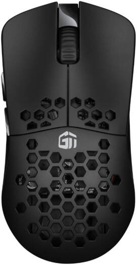 GamerTek Onyx Wireless Gaming Mouse, PixArt PAW 3335 Optical Sensor, TTC Dustproof Gold 80M Switch, Up to 16000 DPI, Triple Mode Connectivity, 1.8m Paracord, Black | 616985067152