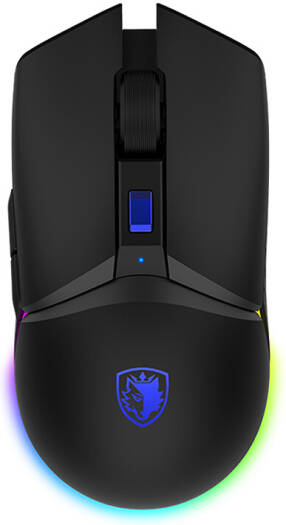 Sades Akimbo S18 Wireless Gaming Mouse, Supports Over 20 Million"s Clicks, 600mAh, 55-Hour* Long Duration, DPI of 16000 Max, 6 Programmable Buttons, Black | 10644