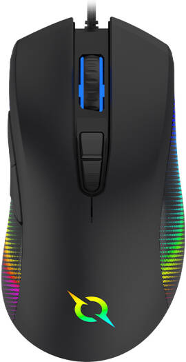 AQIRYS Phoenix Gaming Mouse, Optical PixArt 3327 Sensor, 12000 DPI Sensitivity, 1000Hz Polling Rate, Up to 220 IPS Tracking Speed, 1.8m Wired Connectivity, Black | AQRYS_PHOENIX