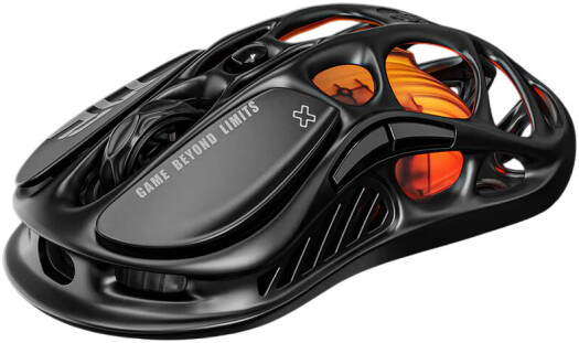 GravaStar Mercury M2 Gaming Mouse - MMO Computer Gaming Mouse with 26,000 dpi Optical Sensor - 78g Lightweight Hollow Design - 5 Programmable Buttons - 5 RGB Modes - Stealth Black