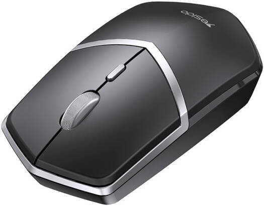 Yesido KB16 Mini Mouse, 1600/1200/800 DPI Mode, Low Noise, 3 Button With Wheel, 2.4GHz Wireless Connection, Three-Button Functionality, 125Hz Rate of Return, Black | KB16
