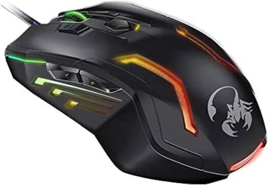 Genius GX Gaming Mouse Scorpion Spear Pro, with Programmable Buttons, 7 Colors Illumination Light and Ergonomic Design