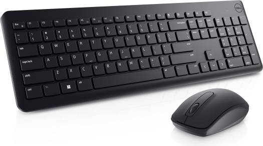 Dell KM3322W Wireless Keyboard and Mouse Combo, Arabic QWERTY Layout, Full Size Keyboard, 2.4GHz Wireless, 1000 DPI Optical Mouse, Spill Resistant Keys, Black | 580-AKFX