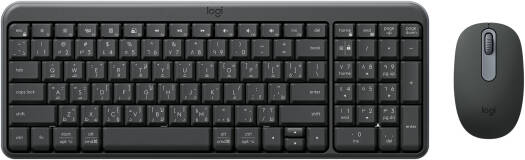 Logitech MK250 Compact Wireless Keyboard & Mouse Combo, with Numpad, Ambidextrous Optical Mouse, Spill-Resistant, Long Battery Life, English/Arabic Keyboard, Graphite | 920-013531