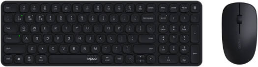 Rapoo 9320M Keyboard & Mouse Combo Set, Multi-Mode Wireless, Bluetooth 3.0, 4.0 & 2.4 GHz, Spill Resistant Keyboard, Ergonomic Design1300 DPI Optical Mouse, Dark Grey | 9320M MK