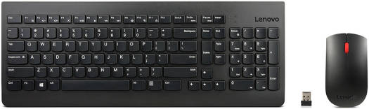 Lenovo 510 Wireless Combo Keyboard & Mouse Combo, Island-style Keys for Better Accuracy, Optical Mouse With 1200 DPI Resolution, 2.4GHz Wireless Connectivity, ENG-ARB Layout, Black | GX30N81779
