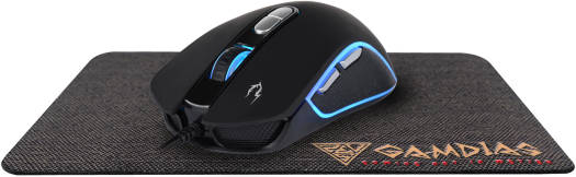 GAMDIAS Zeus M3 + Nyx E1 Gaming Mouse, RGB Streaming Lighting, 7 Keys for Strategic Assignment, 7200 DPI for Pixel Perfect Accuracy, Double Layer Fabrics | GD-M3-NYX-E1