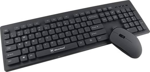 Genuine Wireless Desktop Keyboard Mouse Combo (Black) | GN-KM232W-B
