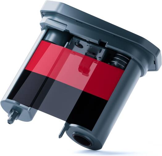 NIIMBOT Thermal Transfer Ribbon Replacement Ink, Ribbon Only Compatible with M2 Label Printers, Color Printing Film for Thermal Transfer Label Printing, Red/Black | HKJC-M2-Red/Black Ribbon