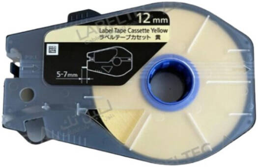 Canon Label Tape Cassette, Width 12mm for Canon MK-3000 & MK-5000, Yellow | Canon12mm-Yellow