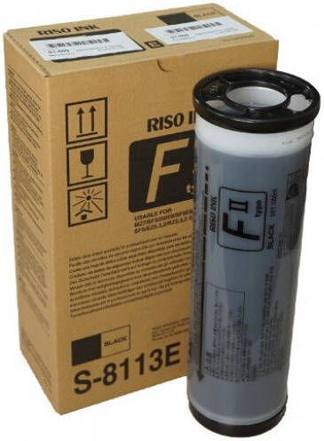 Riso S8113E Black Ink Cartridge, 1000ml Volume | S8113E