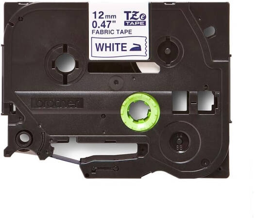 Brother TZe-FA3 Tape Cassette, 12mm Length, 3M Length, Blue on White | TZe-FA3