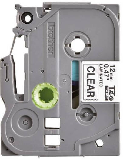 Brother TZe-131 Tape Cassette, Black on Clear Label Tape, 12mm Width, 8M Length, Laminated | TZE-131