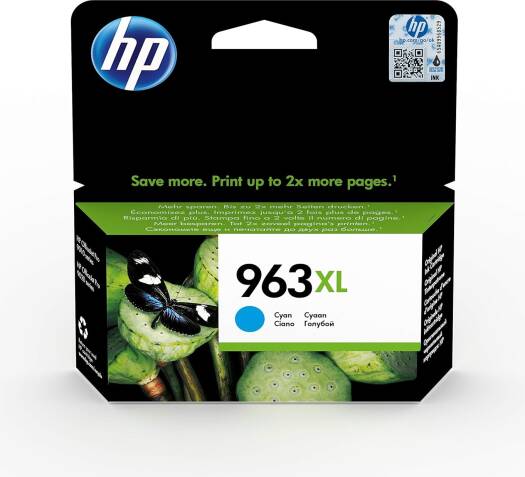 HP 963Xl High Yield Cyan Original Ink Cartridge 3Ja27Ae Works With HP Officejet Pro 9010, 9013, 9020, 9023 Printers, Xl-Pack of 10pcs