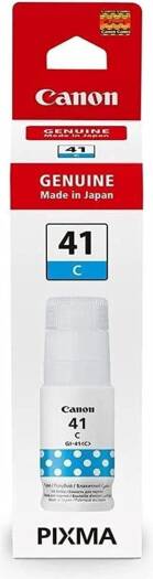 Canon GI-41C, Cyan Ink Bottle, Prints Up to 7,700 Pages, 70 ml