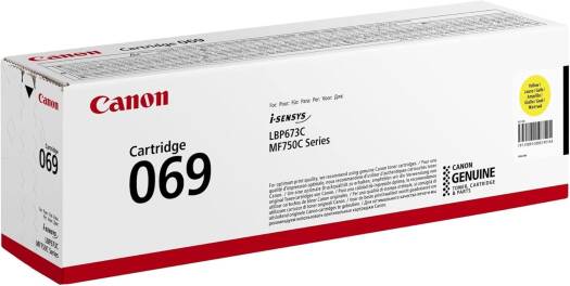 Canon 069 Yellow Toner Cartridge, Yields of 1,900 Pages