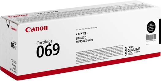 Canon 069 Black Toner Cartridge, Yields of 2,100 Pages