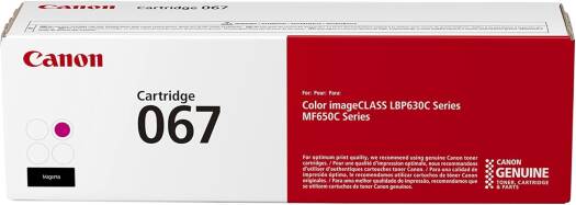 Canon 067 Magenta Toner Cartridge, Compatible to MF656Cdw, MF654Cdw, MF653Cdw, LBP633Cdw and LBP632Cdw Printers