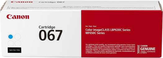 Canon 067 Cyan Toner Cartridge, Compatible to MF656Cdw, MF654Cdw, MF653Cdw, LBP633Cdw and LBP632Cdw Printers