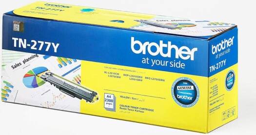 Brother TN-277 High Capacity Toner Cartridge for HL-L3270CDW DCP-L3551CDW (Yellow)