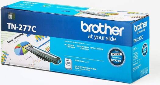 Brother TN-277 High Capacity Toner Cartridge for HL-L3270CDW DCP-L3551CDW (Cyan)