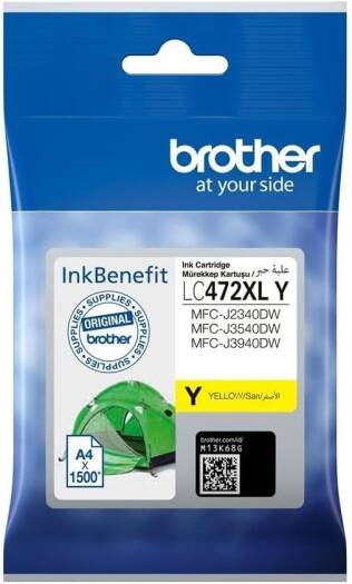 Brother LC472XL High Capacity Ink Cartridge for Brother MFC-J2340DW Printer (Yellow)