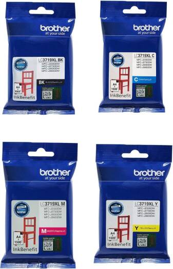 Brother LC3719XL Ink Set for MFCJ2330DW/MFCJ2730DW/MFCJ3530DW & MFCJ3930DW
