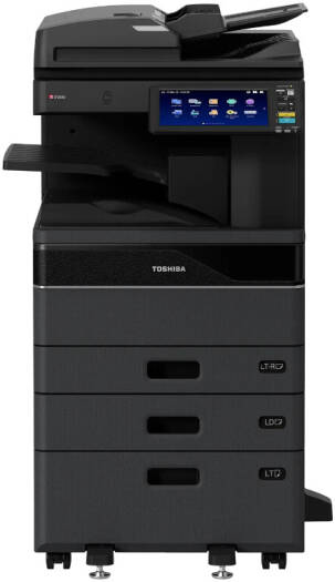 Toshiba e-STUDIO2520AC Multifunction Printer, 25ppm/12ppm Print & Copy Speed, 10.1" Multi-Touch Colour Panel, 350-2900 Paper Capacity, Bluetooth, WiFi Direct, Black | E-STUDIO2520AC