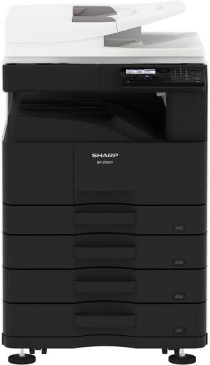 SHARP BP-20M24 Multifunctional Laser Printer, Up to 24 ppm Speed, 600 x 600 DPI Max Resolution, 1850 Sheets Max Paper Capacity, Built-In Stackless Duplex | BP20M24