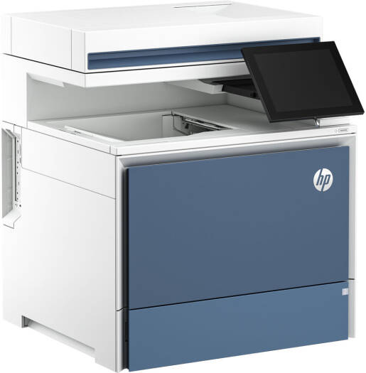 HP Color LaserJet Enterprise MFP 5800dn Printer, Print, Copy, Scan, Up to 45 ppm Print Speed, Automatic Duplex Printing, 8" Colo Graphic Touch Display, 550-Sheet Tray Handling, Blue / White | 6QN29A