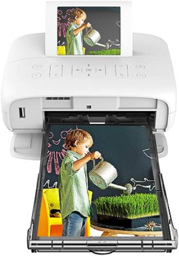 HPRT CP4000 Portable Full Color Photo Printer Mini Househeld Thermal Sublimation Printer 4x6 Inch 300dpi AR Printing WiFi Connection Automatic Lamination Compatible with Windows Android iOS