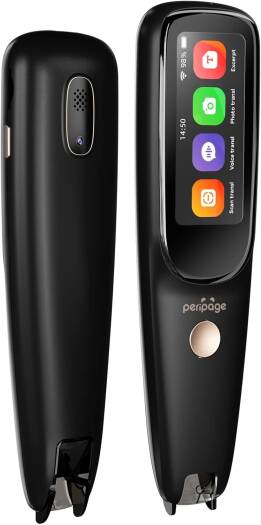 Peripage Dictionary Translation Scanning Pen D2s, Mobile Scanner Translator 112 Language, AI Voice Translator Device, Offline Online Translation, Black | 6971747662377