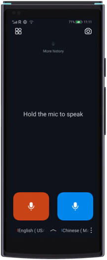 iFLYTEK Smart Translator, 5.05" HD Screen, MTK 6762 Octa-core Processor, 2GB RAM, 16GB ROM, WiFi, Global 4G LTE, Bluetooth 5.0, Up to 60 Languages, 2000mAh Battery, Black | SMART-TRANSLATOR
