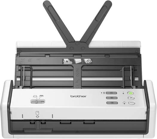 Brother ADS-1300 Portable Document Scanner, 30ppm / 60ipm, 2-sided Colour Scan Speed @ 300dpi, 20 Sheets, Portable with USB Type C 3.2 Gen 1 Bus Power, White | 5WDF0100173