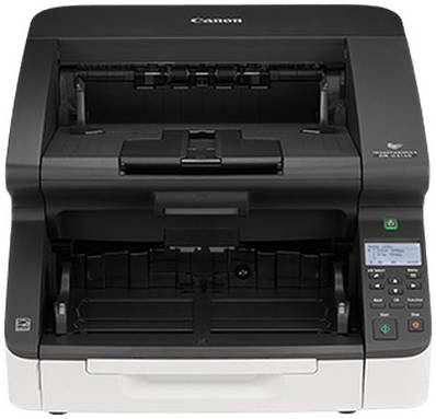 Canon ImageFORMULA DR-G2140 Scanner, 500 Sheets ADF, 145 PPM Simplex / 290 IPM Duplex Scan Speed, 600 DPI Resolution, Staple Detection, Black/White | 3149C003AB