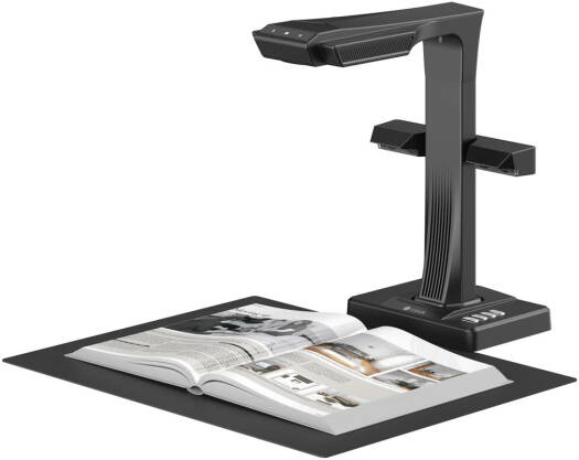 CZUR ET24 Pro Professional Book Scanner, 24 Megapixels, 1.5s Scanning Speed, 320 DPI, Auto Finger Removal Technology, Auto Scanning Engine, Auto Curve-Flattening Technology, Black | ET24 Pro