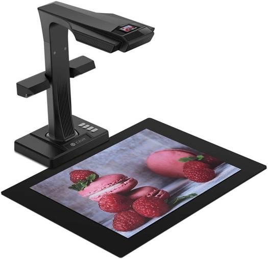 Czur ET-25 Pro Overhead Book/Document Scanner, 25MP HD Camera, Scan up to A3 Format, Patented Page-Flattening Algorithms, 1.5s/page Print Speed, Efficient OCR, JPG, PDF, TIFF, Gray | ET25 Pro