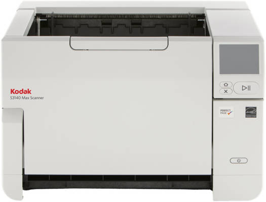 Kodak S3140 MAX Scanner, 500 Sheets ADF, 140 PPM Simplex / 280 IPM Duplex Scan Speed, OCR (Optical Character Recognition) Technology, USB-B/USB-A/Ethernet, White | 8009441