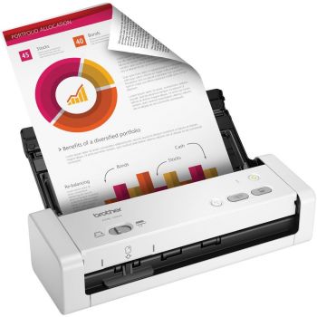 Brother ADS-1200 Desktop, Mobile Document Scanner, Portable and Lightweight with Fast Scan Speed, 25ppm/50ipm, 2-Sided Colour Scan Speed | 5WDC0100173