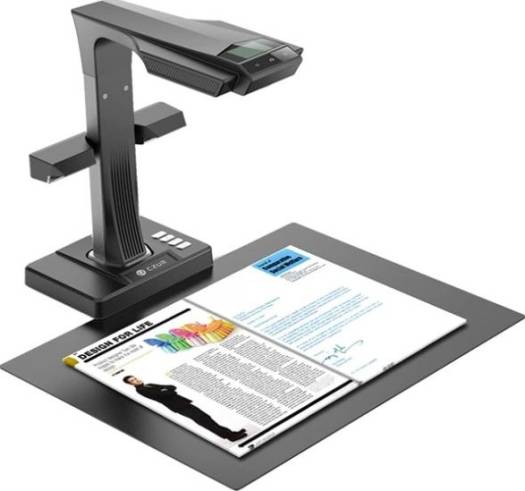 CZUR ET16 Plus Advanced Book & Document Scanner, 2nd Gen Auto-Flatten, Deskew Tech, 16MP Sony Camera, Capture A3, 186 languages OCR, Convertable PDF/Searchable PDF/Word/TIFF/Excel | CZUR ET16 Plus Adv