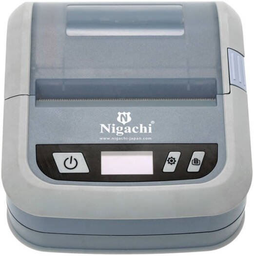 Nigachi NC-BT103 3-Inch Mobile Bluetooth Printer, Portable Receipt & Label Printer with USB, 203DPI & Barcode Support, Grey | NC-BT103