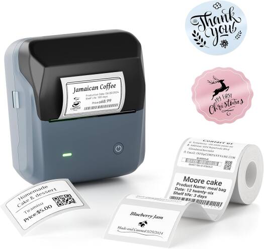 NIIMBOT B31 Label Maker, Portable Label Printer, Support 0.78"-3" Label Width, for Barcode, Address, Logo, Tag Labeling, Compatible with Smartphones & PC, Blue | B31-DARK BLUE