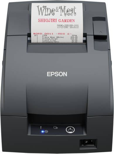 Epson TM-U220IIB Impact POS Receipt Printer, Ethernet Interface with Power Supply, NE Sensor & EDG, 9-Pin Dot-Matrix, 40-Column Width, ESC/POS Support | C31CL27142