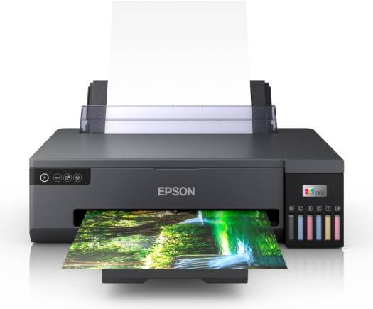 EPSON EcoTank L18050 Ink Printer, 6 Color Dye Based Inks, A3+ Borderless Photo Printing, Print Speed Appx 27 sec* (4R) / 65 sec* (A4), CD/DVD/PVC/ID Card Printing, WiFi Direct, Black | C11CK38403DA