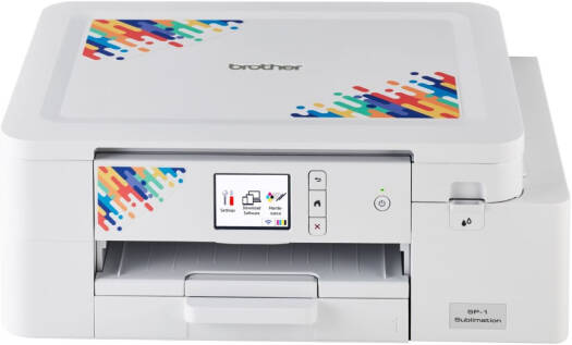 Brother SP-1 Sublimation Printer, Small Footprint, 1200 x 2400 dpi, Maximum Print Size of 8.5 x 14", Fast Printing Speeds, Starter Ink Cartridge, White | SP-1