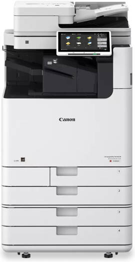 Canon imageRUNNER ADVANCE DX C5860i MultiFunction Colour Printer, 10.1" TFT LCD WSVGA Color Flat Panel, 60ppm Print/Copy Speed, 270ipm Scan Speed, 6350 Sheet Max Paper Capacity, White | C5860i