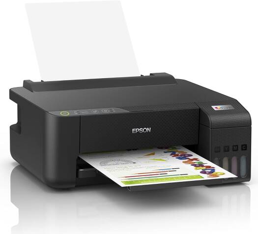 Epson EcoTank L1250 Home Ink Tank A4 Single-function Printer With WiFi And SmartPanel App Connectivity, Ultra Low Cost Per Page, For Home Or Office, Compact, Black | C11CJ71405
