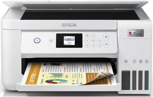 Epson EcoTank L4260 Wi-Fi Duplex AIO Ink Tank Printer, Borderles Printing Up to A4 Size, Auto Duplex, 5760x1440 dpi Resolution, 10.5ipm/5.0ipm Print Speed, Spill-Free Ink Refilling, White | C11CJ63513